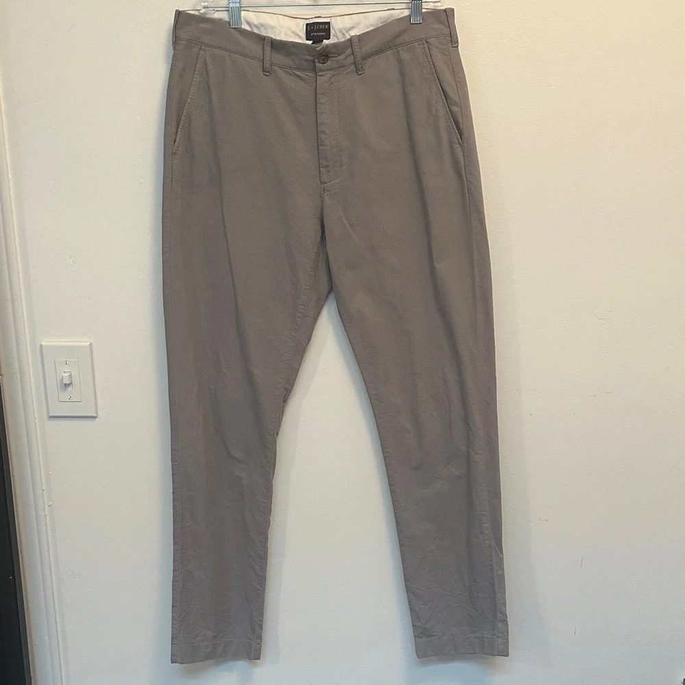 J. by‎ J.Crew Straight Leg Chino Pants Taupe Gray Men’s W32